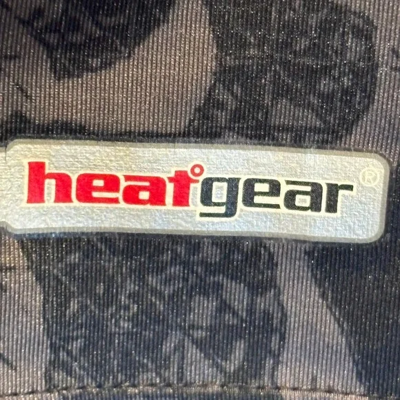 Under Armour Heat Gear Fitted Camo Long Sleeve Shirt Mens Large Black Gray - Picture 5 of 6